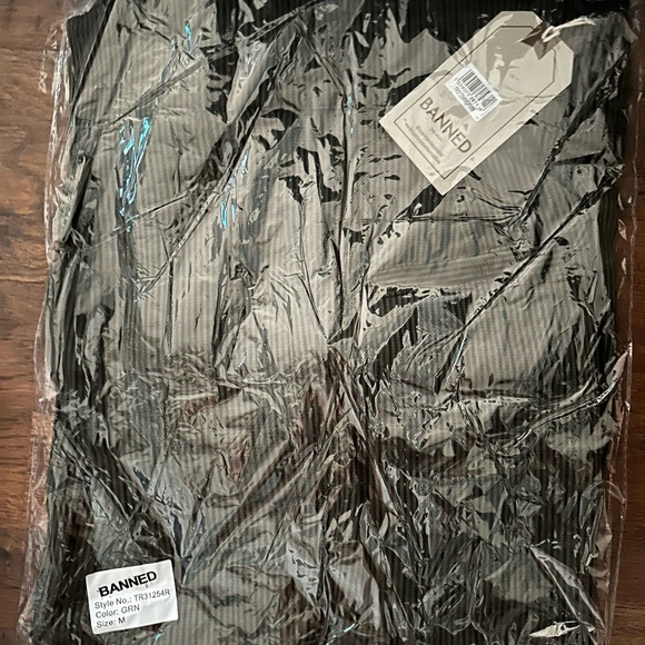 Jenny Check Suspender Trousers in Green - Picture 10 of 10